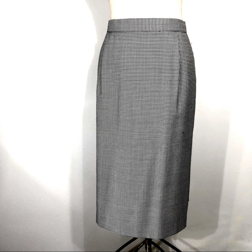 Renee Adams hounds tooth pencil skirt with pockets